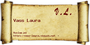 Vass Laura névjegykártya